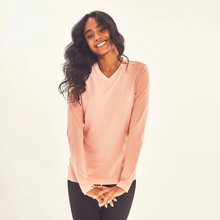 Load image into Gallery viewer, Image 04: Uv Line Rash Guard Longsleeve Sport Fit Solar Rose Upf50+
