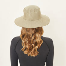 Load image into Gallery viewer, Model Back: Uv Line Floppy Hat Lyon Kaki Upf50+
