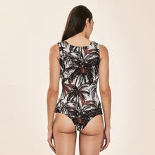 Load image into Gallery viewer, Model Back: Uv Line One-Piece Mirela Coqueiros Bege Upf50+
