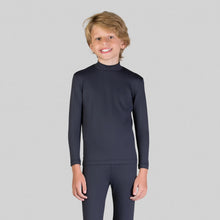 Load image into Gallery viewer, Gallery: Uv Line Rash Guard Rash Guard Kids High-Neck Black Upf50+
