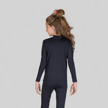 Load image into Gallery viewer, Image 05: Uv Line Rash Guard Rash Guard Kids High-Neck Black Upf50+
