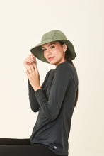 Load image into Gallery viewer, Image 02: Uv Line Floppy Hat San Remo Militar Preto Upf50+
