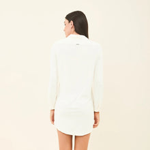 Load image into Gallery viewer, Model Back: Uv Line Shirtdress Shirtdress Copenhagen Offwhite Upf50+
