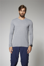 Load image into Gallery viewer, Model Front: Uv Line Fitness Top Sport Fit Mas Ml Mescla Upf50+
