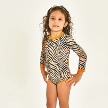 Load image into Gallery viewer, Image 02: Uv Line Baby Swimwear Swimsuit Baby Zebra Upf50+
