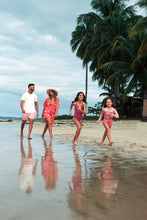 Load image into Gallery viewer, Image 06: Uv Line Girl&#39;s One-Piece Swimsuit Girl Marcela Fuchsia White Upf50+
