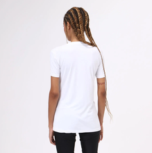 Load image into Gallery viewer, Model Back: Uv Line Fitness Top T-Shirt Sport Fit Branco Upf50+
