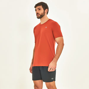 Image 02: Uv Line Fitness Top T-Shirt Sport Fit Ferrugem Upf50+