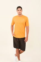 Load image into Gallery viewer, Model Front: Uv Line T-Shirt For Men T-Shirt Uvpro Laranja Upf50+
