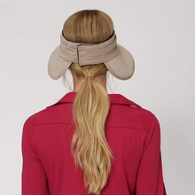 Load image into Gallery viewer, Model Back: Uv Line Visor Tokyo Fpu50+ Visor Khaki Uv
